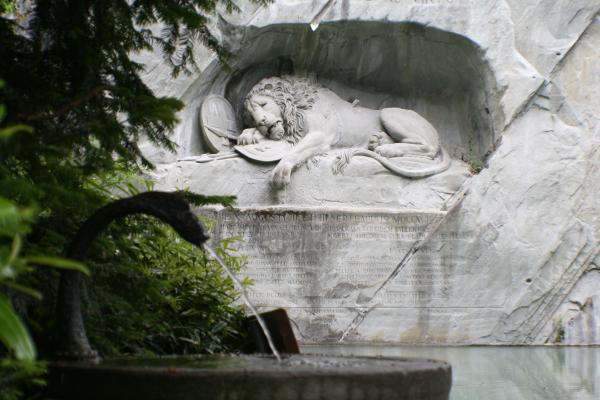 Lion Monument Lucerne Switzerland Photograph  - Lion Monument Lucerne Switzerland Fine Art Print